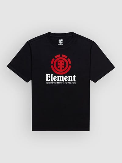 Element Vertical T-shirt Met Korte Mouwen Zwart M Man