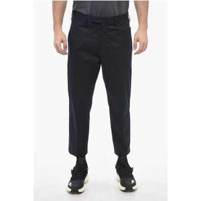 Slim Fit JAMIE-broek met riemlussen in blauw