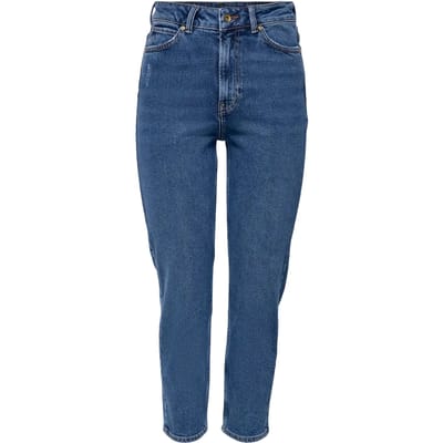 JdY JDYKAJA LIFE HI STRGHT ANK DNM MB Dames Straight Fit Jeans - Maat W26 x L32