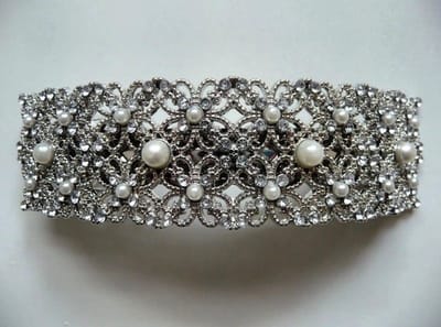 Le Sjalerie haarspeld zilver met parels