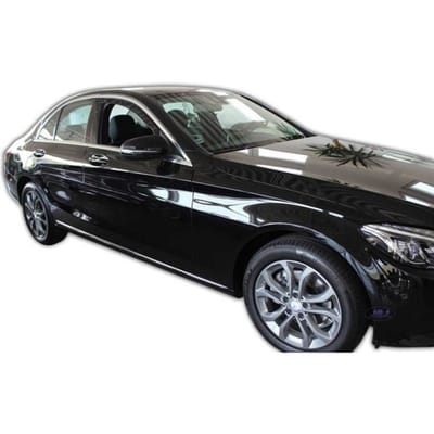 Déflecteurs d'air - J&J AUTOMOTIVE - Mercedes C Classe W205 - Fumé - Installation facile - Acrylique renforcé