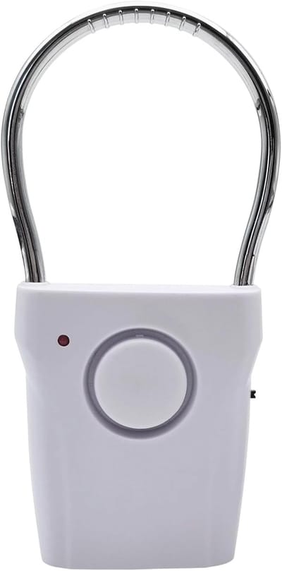 Deuralarm Draagbaar - Beveiligingssensor Raam - Ongeautoriseerde Toegang - Hoge Gevoeligheid Sensor - 15 x 7.2 x 2.7 cm - Wit