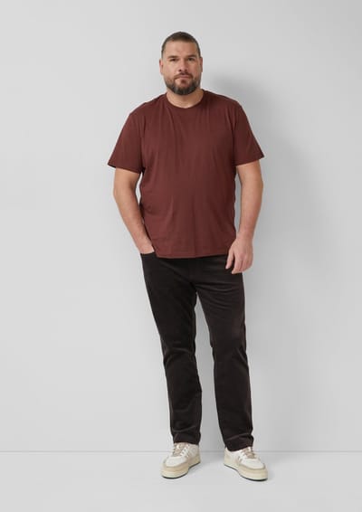 s.Oliver - male - Corduroy broek Relaxed Fit / Mid Rise / Straight Leg