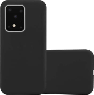 Cadorabo Hoesje geschikt voor Samsung Galaxy S20 ULTRA in CANDY ZWART - Beschermhoes gemaakt van flexibel TPU silicone Case Cover