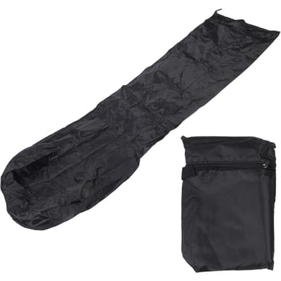 Terrasverwarmerhoes met Opbergtas Buitenverwarmerhoes Waterbestendig Stofdicht Windbestendig 226x85x48cm black