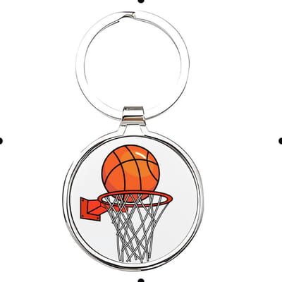 Akyol - Basketbal Sleutelhanger - basketbal - liefhebber - Cadeau - Sport - 2,5 x 2,5 CM