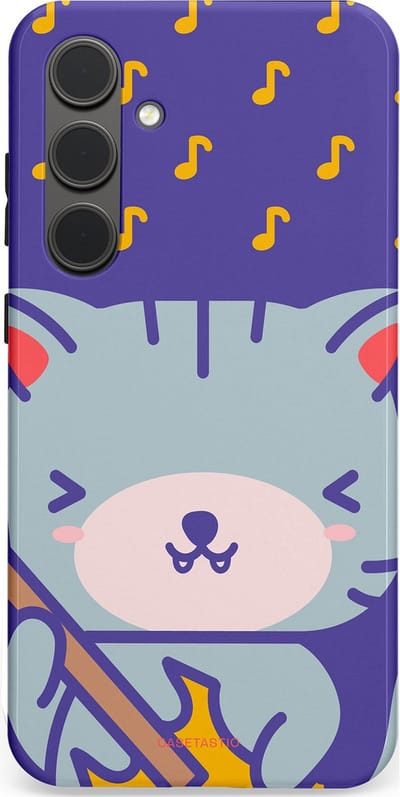 Casetastic Hoesje Geschikt voor Samsung S24 Plus - Stijlvolle Beschermende Duo-layer Case - Katten beat
