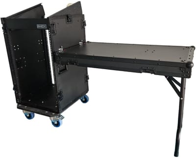 Tourrack 11U/16U - Met zijtafel - Innox IX-BK-TR1116U-2T - Zwart