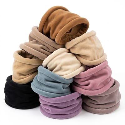 Set scrunchies in neutrale kleuren – 10 stuks elastische haar accessoires van zacht textiel – zwart, beige en bruin scrunchie set voor dames – comfortabele haar elastiekjes