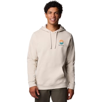 Columbia Columbia Trek Graphic Hoodie, Mannen, Beige, Sweatshirt, maat: M