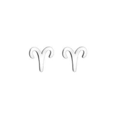 Minimalistisch Sterrenbeeld Ram oorknopjes - Zodiac Aries - Oorknopjes Ram - Oorstekers Sterrenbeeld Ram - Zilveren Sterrenbeeld Oorknopjes - Silver Earrings Aries - Ram oorstekers - Amona Jewelry