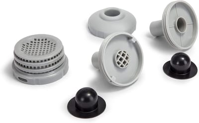 Compatibel met waterregeneratiesysteem - Vervangende onderdelen voor zwembaden - Aansluitset voor inlaat - /uitlaatsproeier voor zwembaden - (Inclusief sproeikop) - Aansluitset met een diameter van 32 mm