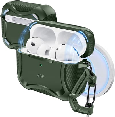Magnetische Oplaadcase Beschermhoes voor AirPods Pro Hoes (2025) - Groen