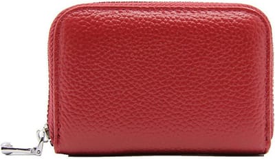 Kaarthouder - 11*7.5*2.5cm - Creditcardhouder Portemonnee - Portemonnee met kaarthouder - Mini leren portemonnee - Kaarthouder - Portemonnee met rits - Accordeon ID-kaarthouder - RFID anti-diefstal swipe