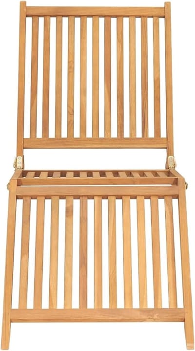 Premium Massief Teakhouten Ligstoel - Ergonomisch & Opvouwbaar - Luxe Tuinstoel voor Terras en Balkon - 175 x 50 x 55 cm – Casa Dorada