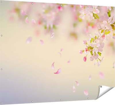 Gards Tuinposter Appelbloesem - Bloemen - 160x120 cm - Tuindoek - Tuindecoratie - Wanddecoratie buiten - Tuinschilderij