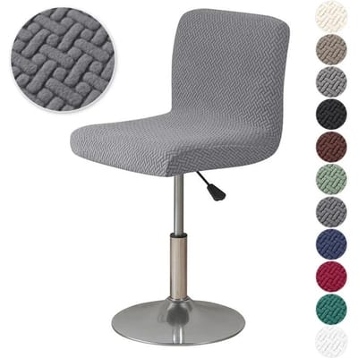 1/4/6 stuks Jacquard Bar Kruk Stoelhoes Stretch Bureaustoel Slipcovers Elastische Korte Rug Zitkussens Eetkamer Keuken 2 Pieces