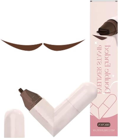 Oog Make-up Stempel - Precisie Hulpstuk - Snel Make-up Aanbrengen - Dubbelzijdig Ontwerp - 1ml + 1ml - Zwart