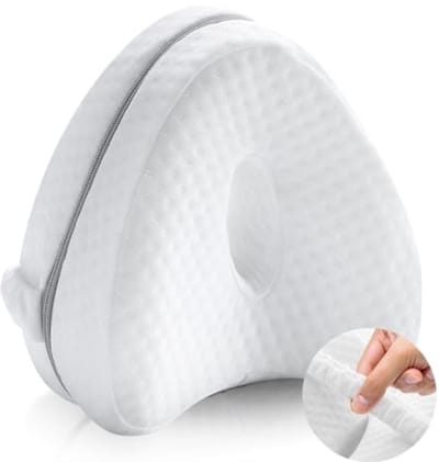 Orthopedisch kniekussen voor zijslapers – traagschuim beenkussen voor pijnverlichting bij ischias, langzaam rebound memory foam, 1 stuks