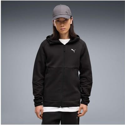 Puma Pumatech Slim Elevated Full-Zip Hoodie Dk Sweater - Sportswear - Volwassen