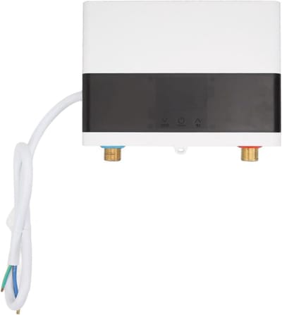 Elektrische Boiler - Doorstromer Verwarming - Direct Warm Water - Intelligente Temperatuurregeling - 3000W - Grijs