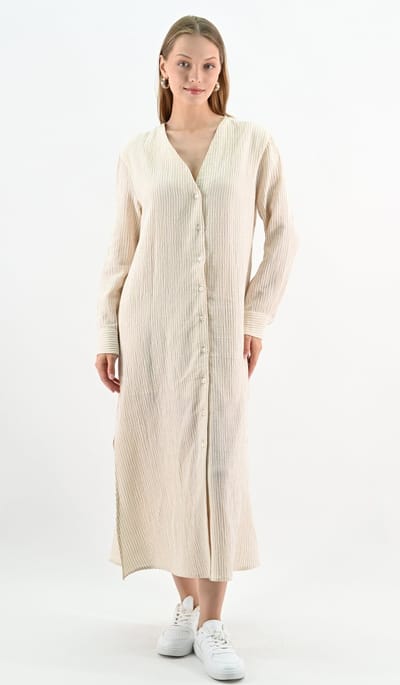 YesMooi - Pure Cotton Doorknoopjurk - S (36)