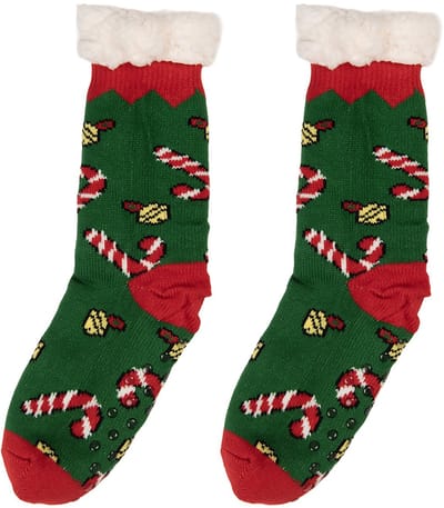 Clayre & Eef Kerstsokken one size Groen Synthetisch