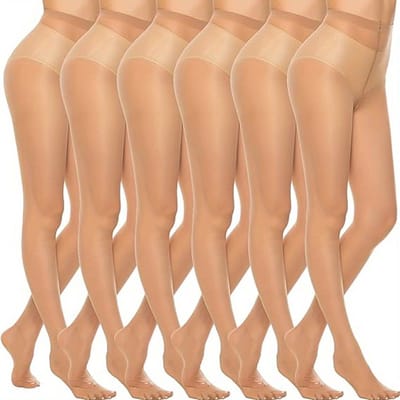 Bovista Winter Panty - Warme Panty - Winter Panty - Legging - Elastisch - Hoge Taille - Blank- 6 Stuks