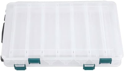 Dailygoods- Kunstaas Doos Grote Capaciteit - Dubbelzijdige Visaas Doos - Kunststof Houder - Lichtgewicht Etui - Drainagegaten - Draagbaar Accessoire - Visdoos