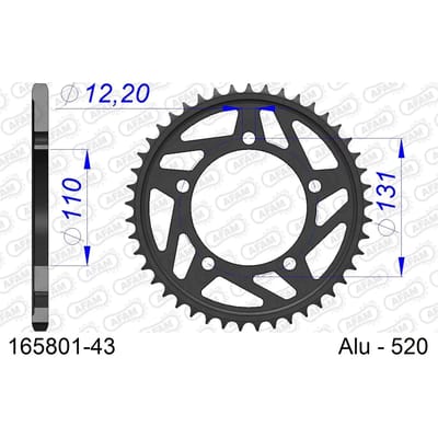 Tandwiel Afam 520 43 dents