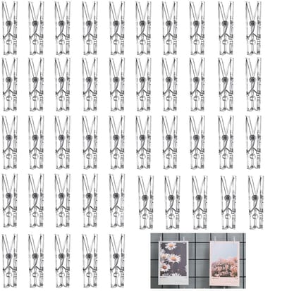 Dailygoods- Foto Clips 100 Stuks - Kleine Wasknijpers - Kunststof - Decoratie - DIY Projecten - Diverse Kleuren - Stevige Klemkracht