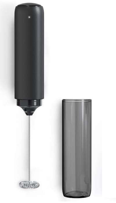Frother - Melkopschuimer - Elektrische melkopschuimer - USB oplaadbare mini-melkopschuimer - voor koffie/latte/cappuccino/warme chocolademelk - Zwart