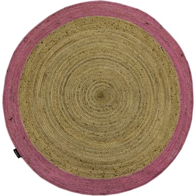 Vloerkleed Rami rond handgemaakt jute | Bakero