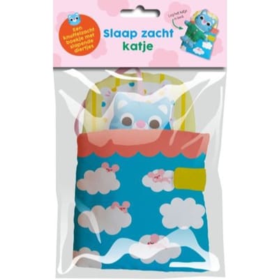 Slaap Lekker! Linnenboek Met Diertje Om In Bed Te Leggen: Slaap Zacht, Katje