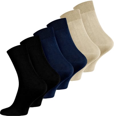 6 Paar PREMIUM Bamboe Sokken Heren, Zacht, Ademend - Mix-2 40/45