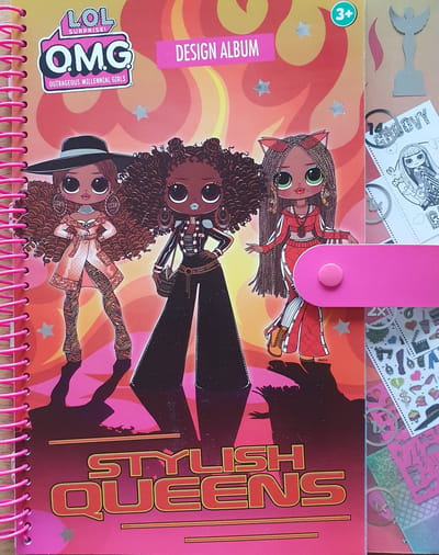LOL-Design-Album-Stylish-Queens-Stickers-Sjablonen-Knutselen-Kleuren