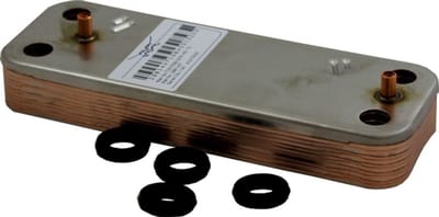 Wolf Warmwaterwarmtewisselaar zonder driewegomstelventiel, voor CGB-K-2, 298144799