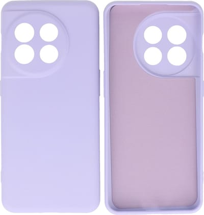 Hoesje Geschikt voor OnePlus 11 - Fashion Telefoonhoesje Backcover - Siliconen Hoesje - Paars