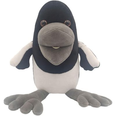 22cm Steve En Maggie Pluche Speelgoed Nieuw Halloween Kawaii Ekster Kraai Pluche Speelgoed Zacht Knuffeldier Pop Kussens Voor Vakantiecadeaus 22cm gray