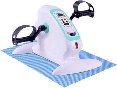 Elektrisch Trapper - Mini Hometrainer - Revalidatie Oefeningen - Actieve Passieve Training - 49 cm - Zwart