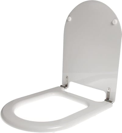 Toiletzitting Polyester - WC bril - Badkamer Vernieuwen - Krasbestendig - 460 x 346 mm - Wit