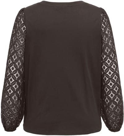 ONLY CARMAKOMA - CAREFFIE LS V-NECK BLOUSE JRS Dames Blouse