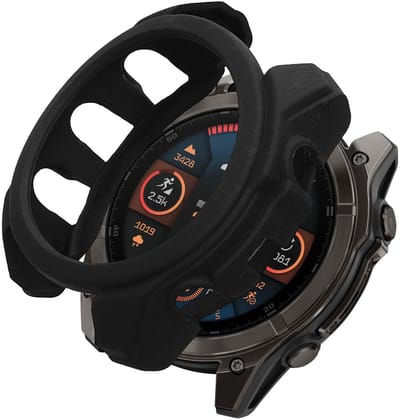 kwmobile Beschermhoes voor Garmin Fenix 8 51mm - Fitness Tracker Case van TPU - Soft Smartwatch Case - zwart
