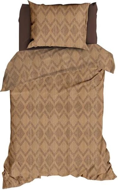 Romanette Mazzini Dekbedovertrek - Eenpersoons - 140x200/220 cm - Camel