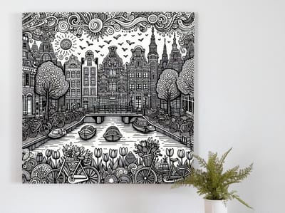 Kunstprint | Wanddecoratie | Dibond | 40 × 40 cm