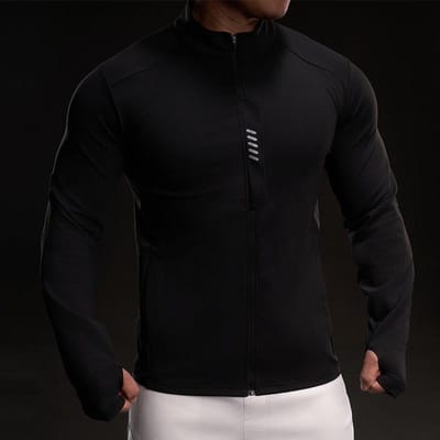 Nieuw Sneldrogend IJszijde T-shirt met Lange Mouwen Heren Casual Sport Elastisch Fitness Outdoor T-shirt Top Heren XL black