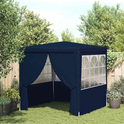 Partytent met zijwanden - Tuinpaviljoen - Feestelijke bijeenkomsten - Uv- en waterbestendig - 25 x 25 meter - Blauw