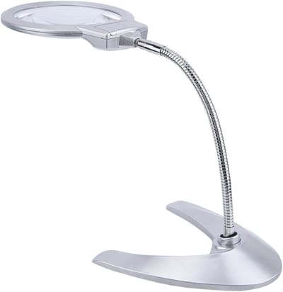 Vergrootglas Lamp - Loep Met Licht - Precisiewerk Vergroten - Flexibele Zwanenhals - 2.5X 5X Vergroting