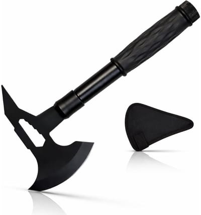 Famanu – TM1 Bijl handbijl met kloofbijl incl. bijl schede – compacte 2-delige camping- & survivalbijl met antislip handgreep – ideaal voor tuin, outdoor en bushcraft