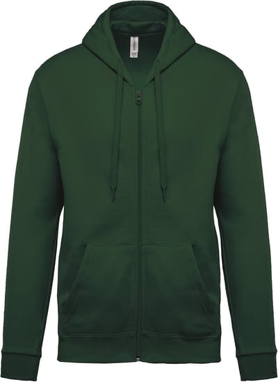 Kariban Sweater met rits en capuchon K479 - Forest Green - XS